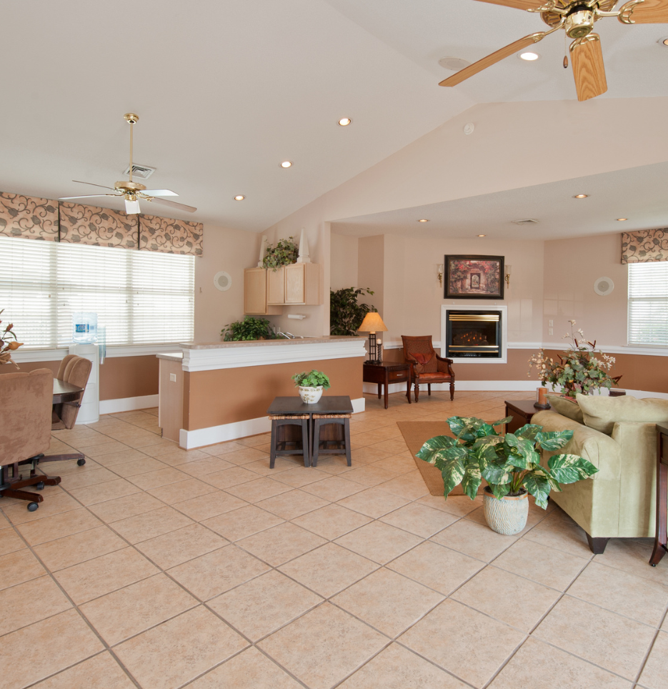 Living Room With Kitchen